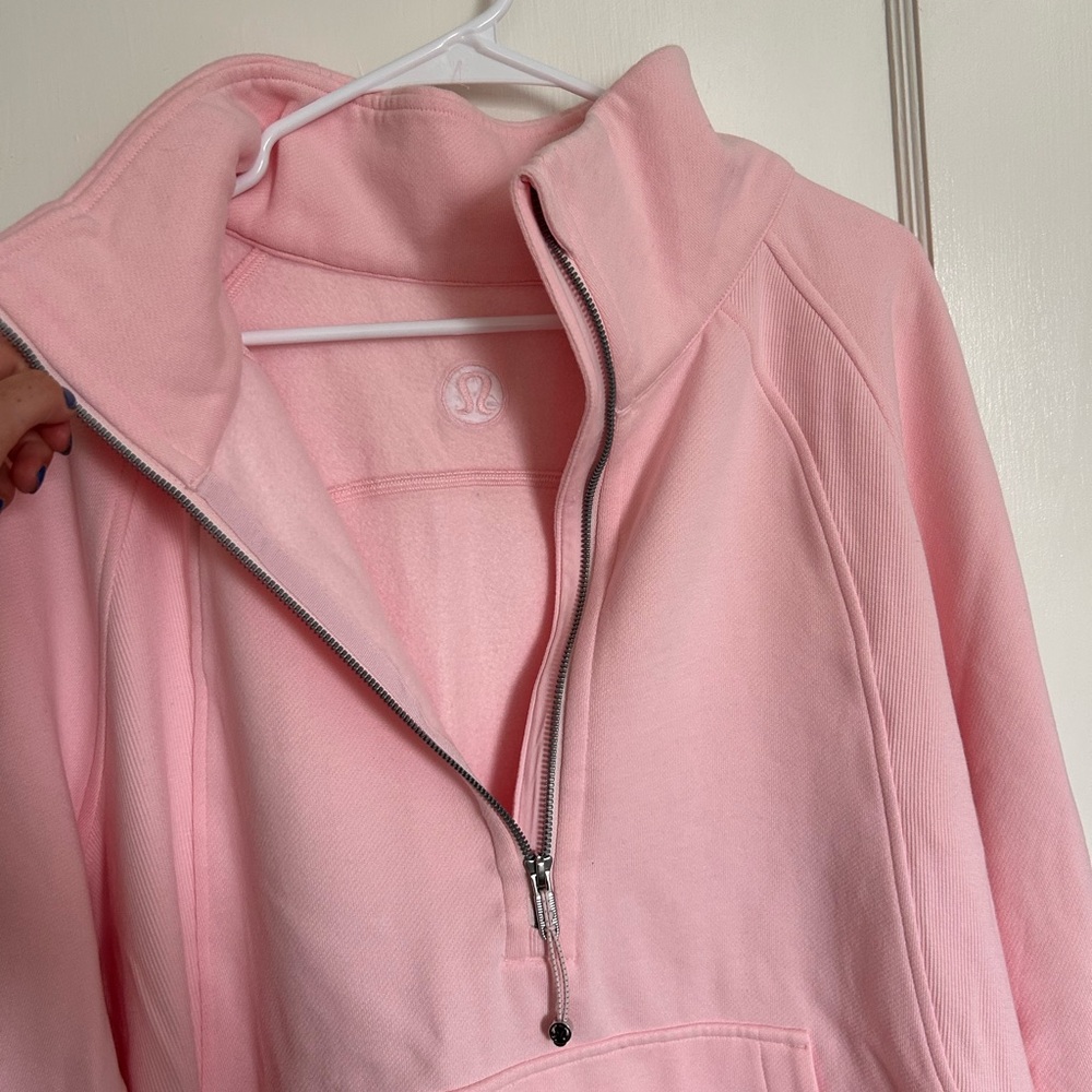 Lululemon Strawberry Milkshake Full Legth Half-Zip Scuba